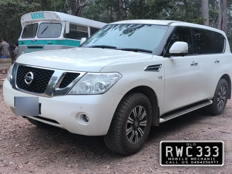 Nissan Patrol inspected for a Queensland safety certificate